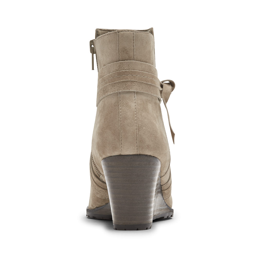 Botas Rockport Mujer Mexico - Hollis X-Strap Grises - CQSFH4280